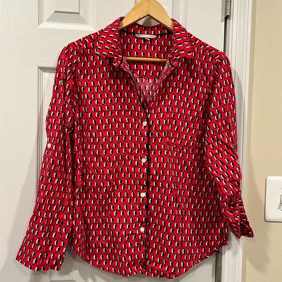 Victorias Secret Dreamer-Soft-Cozy-Warm-Flannel Pajama Top-Red Penguins-small - Picture 1 of 8